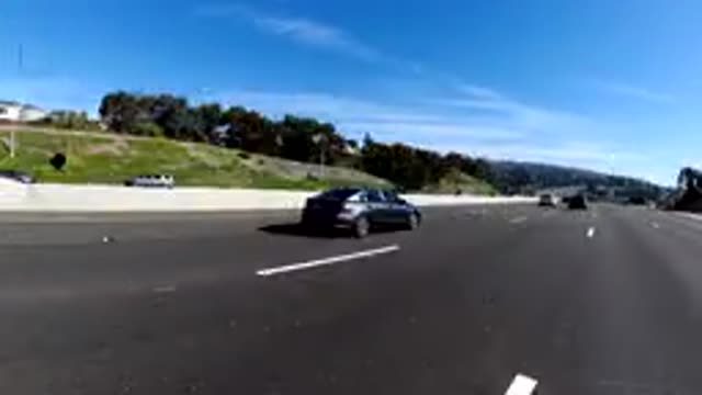 MALIBU CALIFORNIA-2019: A Lot Of Different Vehicles Are Moving Fast On The Highway