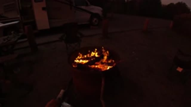 SAN CLEMENTE CALIFORNIA-2019: BBQ Campfire