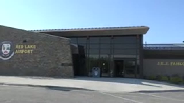 RED LAKE CANADA-2015: Empty Airport Terminal Area With No Pedestrians