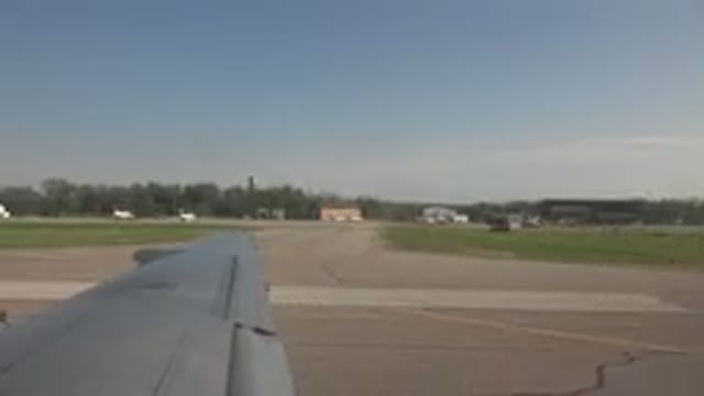 RED LAKE CANADA-2015: Airplane Wing At The Airport