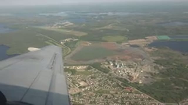 RED LAKE CANADA-2015: A Beautiful Landscape From An Airplane Window