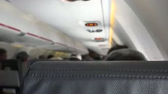 WINNIPEG CANADA-2015: Video Footage From A Passenger In An Airplane Experiencing Turbulence