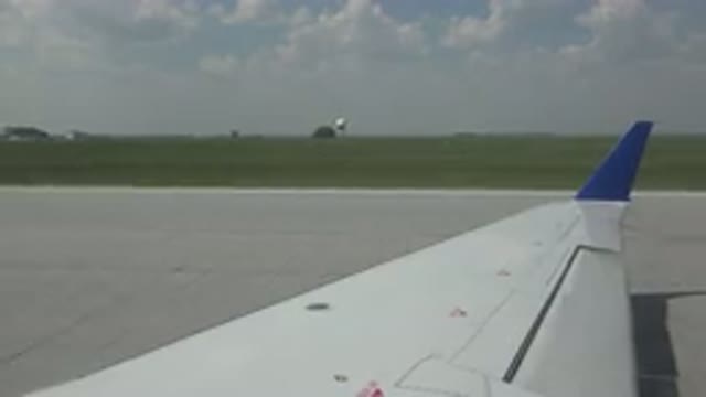 WINNIPEG CANADA-2015: Point Of An Airplane Passenger It's Possible To See The