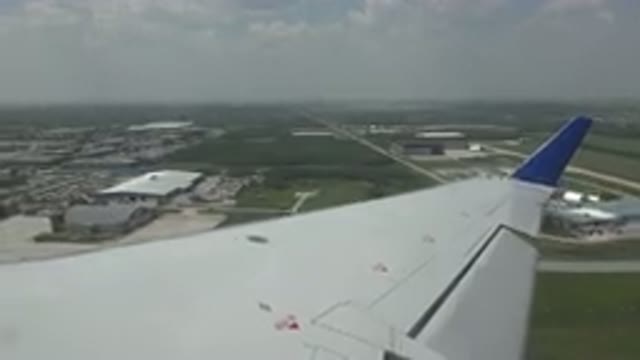 WINNIPEG CANADA-2015: Best View On A Plane Next To The Wing Waging