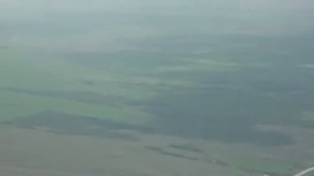 WINNIPEG CANADA-2015: Aerial View of Greenery From a Plane Landing