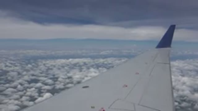WINNIPEG CANADA-2015: Video From The Inside Of A Plane While Flying