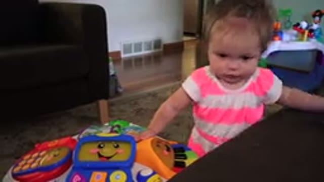 WESTMINSTER COLORADO-2015: Little Toddler Standing Yet Supporting Herself By