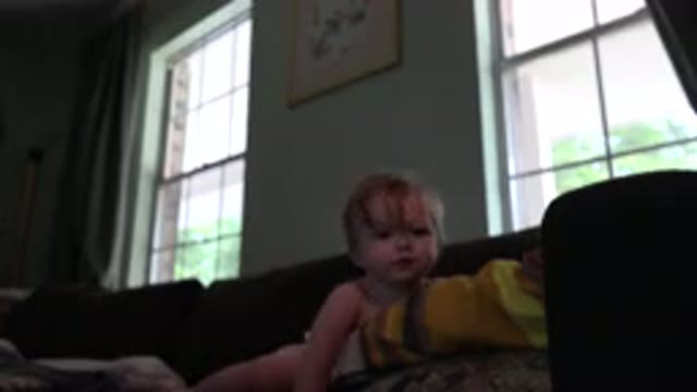 WESTMINSTER COLORADO-2015: Baby With Diaper And No Shirt Lifting Themselves Off Couch