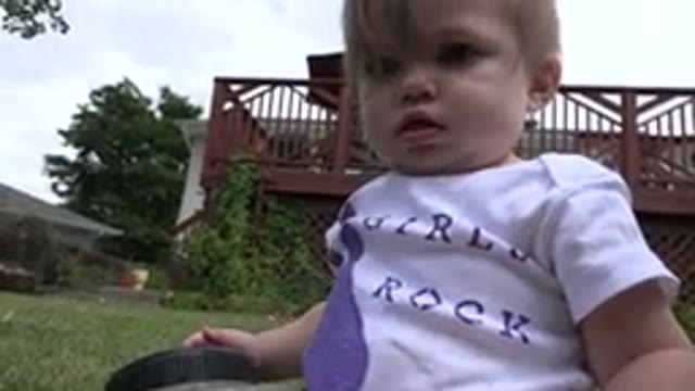 WESTMINSTER COLORADO-2015: Filming A Cute Little Baby Playing In The Garden
