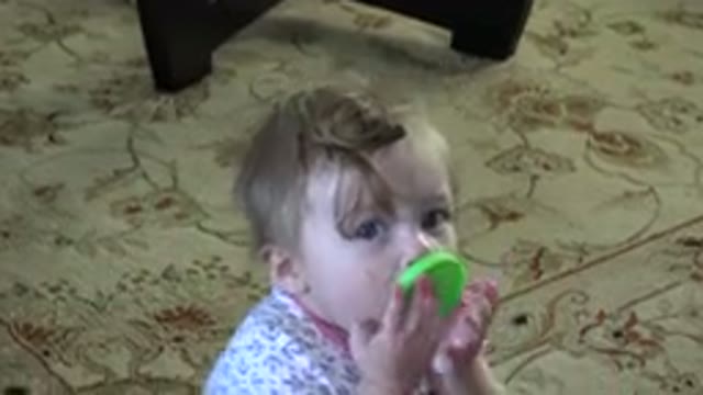 WESTMINSTER COLORADO-2015: A Blond Baby With Blue Eyes Sitting On The Rug