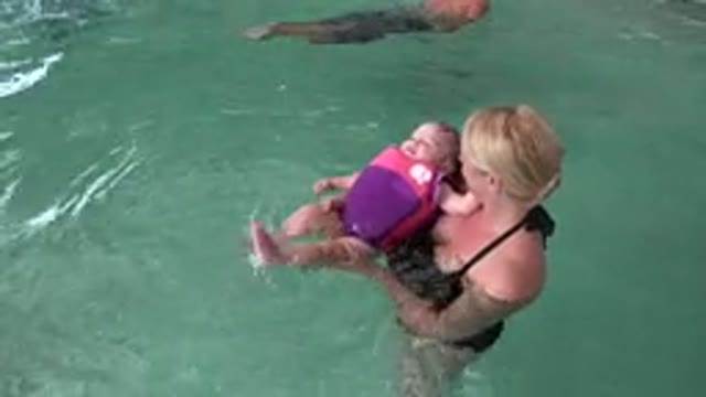 WESTMINSTER COLORADO-2015: Baby Swimming with Mama Family Pool Sunshine Summer
