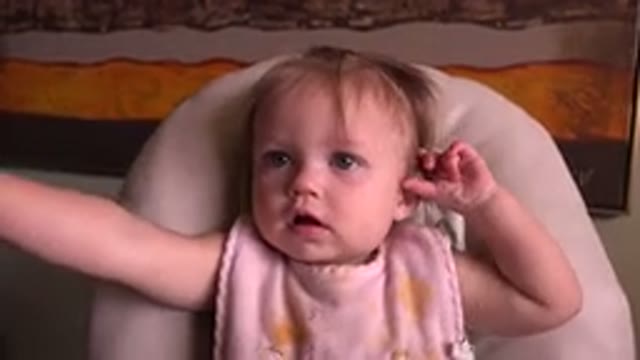 HIDDEN LAKE COLORADO-2015: A Little Cute Baby Sitting In A Relaxed Position And