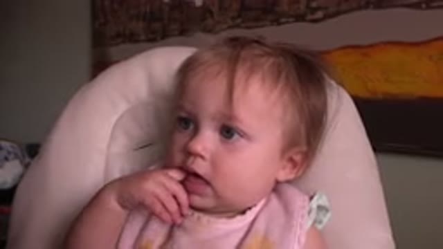 HIDDEN LAKE COLORADO-2015: Confused Toddler Seeking Direction From Caregiver