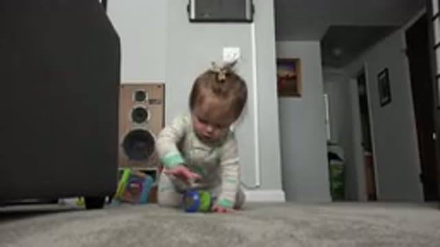 WESTMINSTER COLORADO-2015: A Cute Baby Is Trying To Walk Towards The Camera On