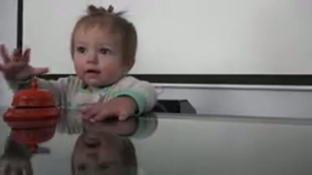 WESTMINSTER COLORADO-2015: Infant Seeking Approval Before Placing Bell Into Object