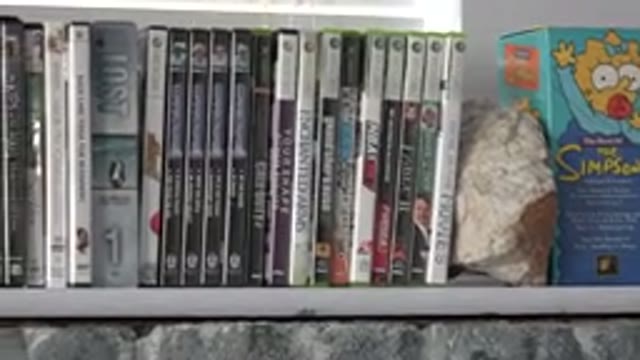 WESTMINSTER COLORADO-2015: Blu-Ray Movies Lined on a Shelf in a Room
