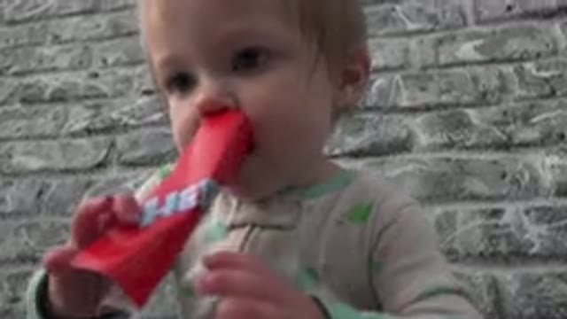 WESTMINSTER COLORADO-2015: Baby Sitting On The Floor And Playing With A Toy
