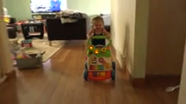 WESTMINSTER COLORADO-2015: Baby Learning To Walk With His Toy Walker With Lots