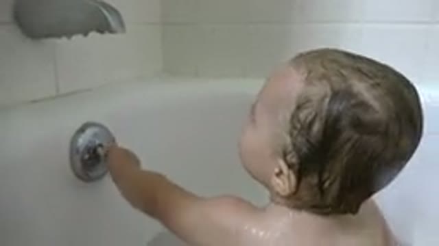 WESTMINSTER COLORADO-2015: Baby In A Bath Looking Back To See What That Is