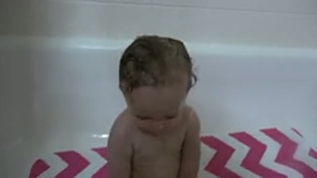 WESTMINSTER COLORADO-2015: Happy Baby In The Bathtub After A Delicious And Fun-Filled Bath