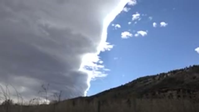 GOLDEN COLORADO-2015: Bright Blue Cloudy Skyline