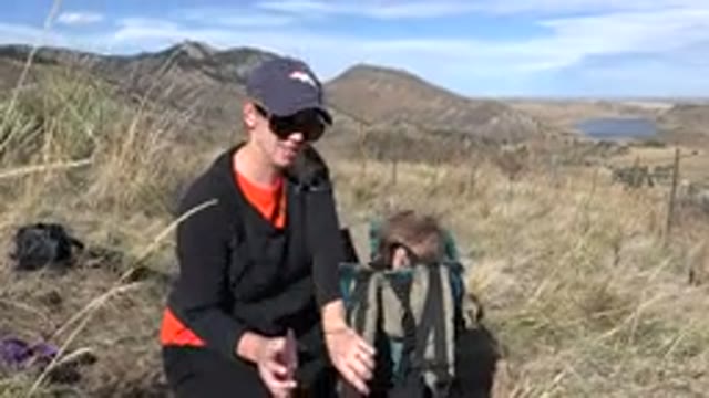 GOLDEN COLORADO-2015: A Woman And Her Toddler In The Desert On A Beautiful Day