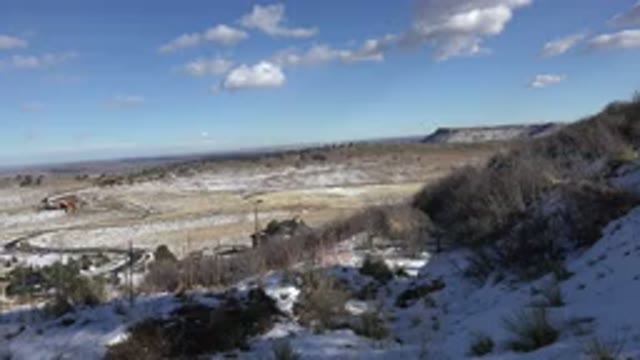 GOLDEN COLORADO-2015: An Elevated Scenic View With Snow Almost Melted By The Sun