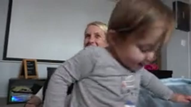 WESTMINSTER COLORADO-2015: Baby Falls While Trying To Stand Up Next To Her