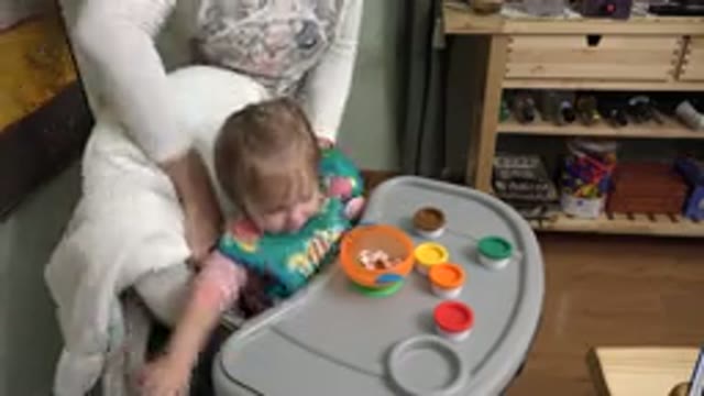 WESTMINSTER COLORADO-2015: Mom And Baby Sitting In A House And Playing