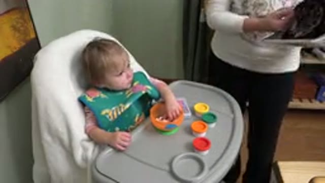 WESTMINSTER COLORADO-2015: Baby Feeding Herself For The First Time