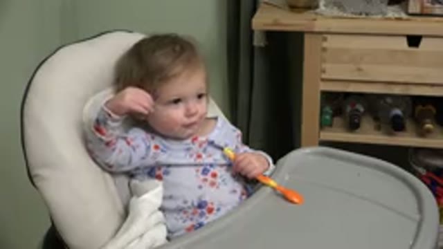 WESTMINSTER COLORADO-2015: Baby Taking Something Out Of Their Hair And Placing