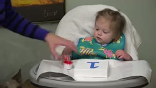 WESTMINSTER COLORADO-2015: Grown Up Attempting To Teach Baby Finger Painting