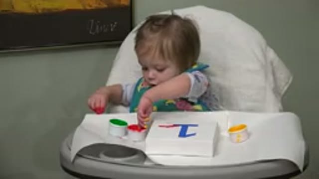 WESTMINSTER COLORADO-2015: First Birthday Painting Red Green Yellow Baby Canvas