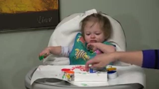 WESTMINSTER COLORADO-2015: Baby Girl Learns How To Paint Using Her Fingers