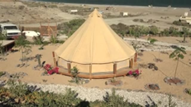 SAN JUANICO BCS MEXICO-2022: Tent in Desert with Ocean View
