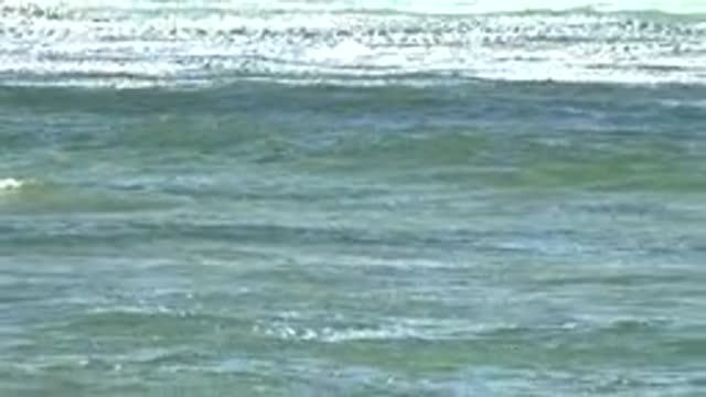 LA BOCANA BCS MEXICO-2022: Ocean Waves Rolling and Breaking Toward Shore