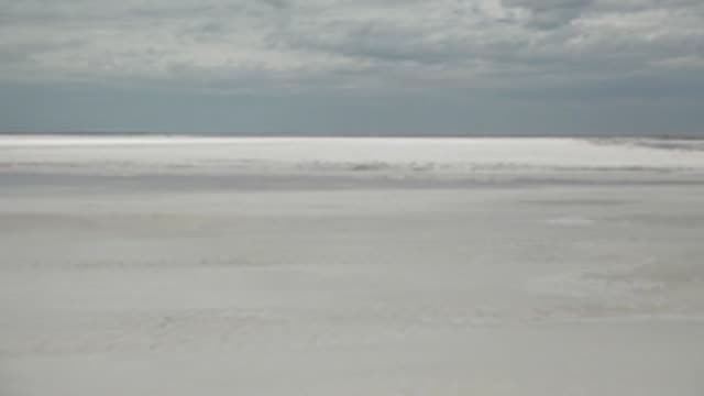 GUERRERO NEGRO BCS MEXICO-2022: Frozen River Surface with Shifting Ice Floes