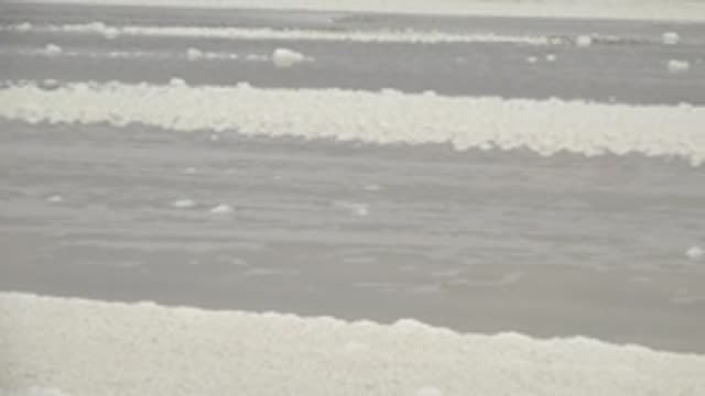 GUERRERO NEGRO BCS MEXICO-2022: Salt Crystals in Shallow Water Channels Across Flat Terrain