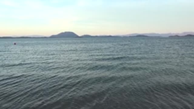 BAHIA DE LOS ANGELES BCS MEXICO-2022: Gentle Ocean Waves with Distant Islands