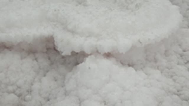 GUERRERO NEGRO BCS MEXICO-2022: Shifting Ice Formations on Frozen Surface