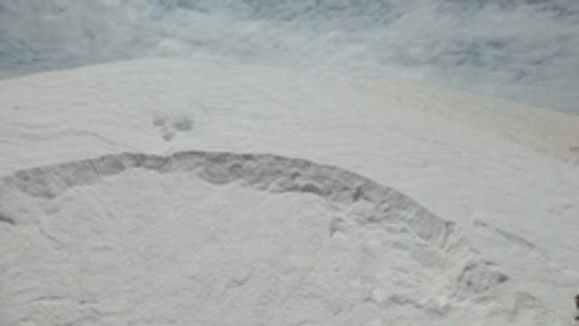 GUERRERO NEGRO BCS MEXICO-2022: White Sand Dune with People Approaching