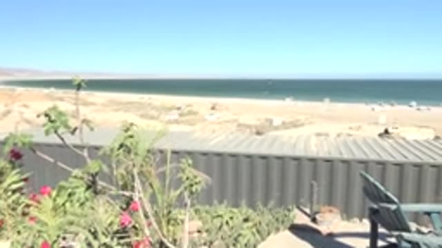 SAN JUANICO BCS MEXICO-2022: Elevated View of Beach and Ocean with Shifting Foreground