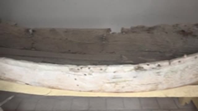 MULEGE BCS MEXICO-2022: Weathered Wooden Boat on Indoor Display