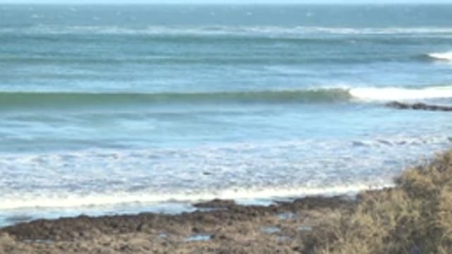 LA BOCANA BCS MEXICO-2022: Ocean Wave Forming and Breaking on Rocky Shore