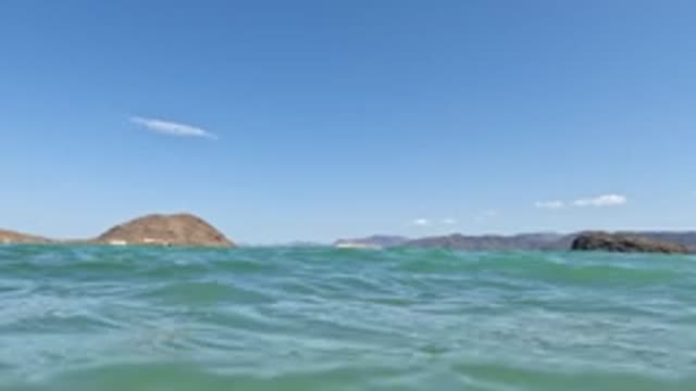 BAJA CALIFORNIA MEXICO-2022: Gentle Ocean Waves and Distant Islands