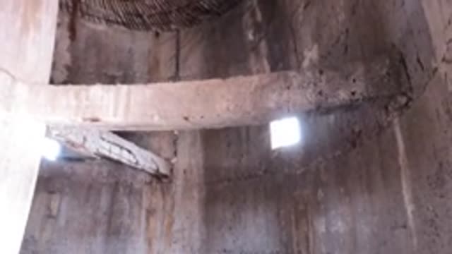 BAJA CALIFORNIA MEXICO-2022: Interior of an Abandoned Concrete Structure