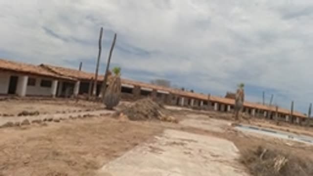 BAJA CALIFORNIA MEXICO-2022: Abandoned Desert Motel and Dry Terrain