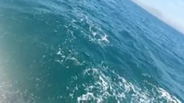 BAJA CALIFORNIA MEXICO-2022: Boat Navigating Calm Ocean Waters