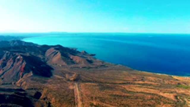 MULEGE BCS MEXICO-2022: Coastal Mountain Range with Winding Road