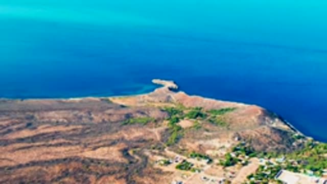 MULEGE BCS MEXICO-2022: Coastal Peninsula with Dry Terrain and Settlement